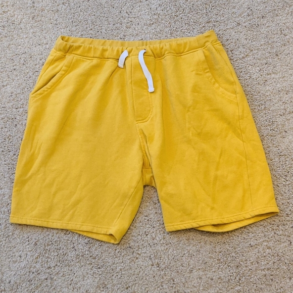 Shorts | Mens Yellow Sweatshorts 2 